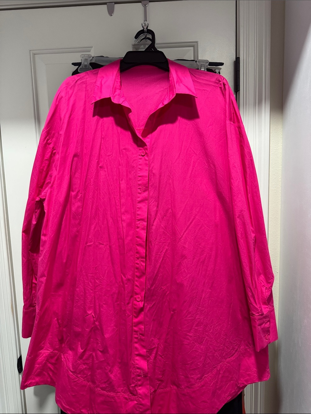 Button-Down Shirt - Hot Pink Women’s Top